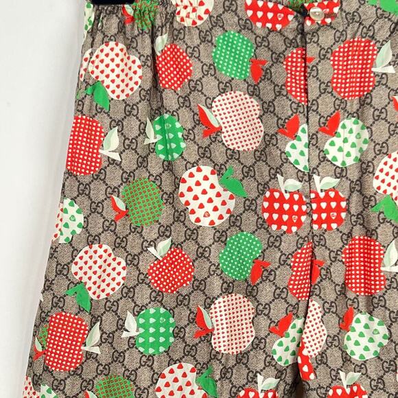 NWT Gucci Silk Apple Shorts Size 46 - Picture 8 of 16